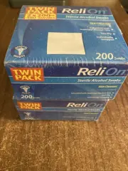 ReliOn Sterile Alcohol Swabs, Twin Pack, 400 Count
