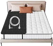 SHUOGVER Grounding Mat for Bed, Queen Size, Brown, Faux Leather, Spot Clean Only, Grounding Therapy