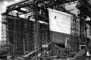 New 5x7 Photo: Sister Ships OLYMPIC and TITANIC During Construction
