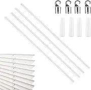 Blind Wand Vertical Stick, Strong Stable Tilt 12 Inch, Vertical Stick with Hook and Handle Replacement for Window Curtains Door Shades Opener