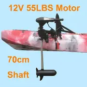 55lbs Thrust 12V Kayak Trolling Motor Outboard Canoe Inflatable Boat Extension