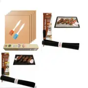 Non-stick BBQ Grilling Mats or Mesh Sets Fat Free Cooking BBQ Pick Your Set New!