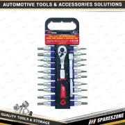 22 Pcs of PK Tool Socket & Ratchet Set - 3/8 Inch Dr Screwdriver Star Hex Cr-V