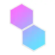 2pc Govee RGBIC Hexagon Glide Wall Smart Light Panels Expansion