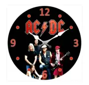 30 CM AC DC GLASS WALL CLOCK COLLECTABLE MAN CAVE GARAGE SHED
