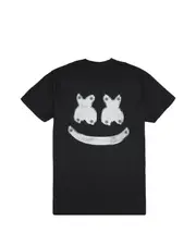 MARSHMELLO METAL SMILE T-SHIRT BLACK