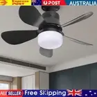 30W Ceiling Fan Light 3 Speeds LED Bulb Ceiling Fan (Black Small Remote)