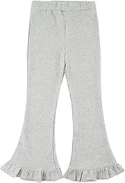 Gleaming Grain Girls Bell Bottoms Elastic Waist Casual Flare Pants Cotton Toddler Leggings 2-7 Years
