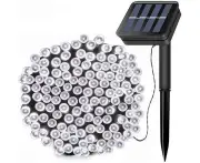 20M solar fairy lights outdoor, 200 LED fairy lights outdoor solar warm white 8 modes Led fairy lights solar outdoor fairy lights decoration for garde-weiß