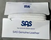SAS Genuine Leather Replacement Laces On Card Brand New San Antonio Shoemakers