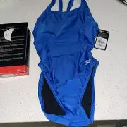 Speedo Women's Swimsuit Solid Super Pro Team Royal Blue 6/32 NWT