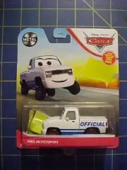DISNEY PIXAR CARS RACE OFFICIAL KRIS REVSTOPSKI WITH YELLOW FLAG! NIP PICKUP