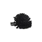 [AlaÏA] AlaÏA-Black Flower Lamb Leather Necklace-Donna OS OS