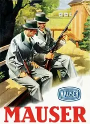 ANTIQUE 8X10 REPRODUCTION PHOTOGRAPH PRINT MAUSER FIREARMS ADVERTISEMENT