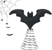 Halloween Bat Tree Topper, Holiday Bat Ornaments, Halloween Ornament Tree Topper for Fireplace Mantel Window Front Door Proch Holiday Display