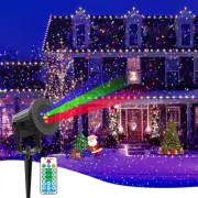 Laser Christmas Projector Lights, RGB 3 Colors Firefly & Stars Light Show, Ou...
