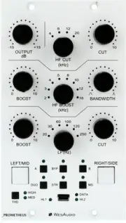 WesAudio Prometheus 500 Series Stereo Analog Equalizer with Digital Recall