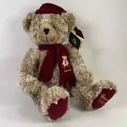 Harrods Christmas Bear Plush Knightsbridge 1999 Toy Stuffed Animal 13" Dated Tag