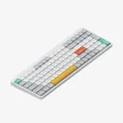 NuPhy Air96 v2 Low-Profile QMK/VIA Wireless White Mechanical Keyboard - Cowberry Switch [KBNPAIR96V2WHCB]