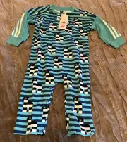 Adidas x Lego One Piece HB4460 Bodysuit 18M Infant 18 Months Baby NEW Blue