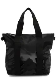 Rains W3 Mini Rubberised Tote - Black ONE SIZE