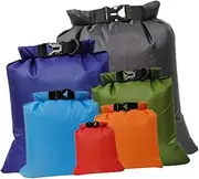 [OSOLADY] 6Pcs Roll Up Dry Compression Pouch Durable Storage Bags for Outdoor Adventure for Organizing Clothes and Personal Items for Drifting and Camping