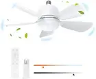Newest Socket Fan Light with Remote, 2 in 1 Ceiling Fans with Lights, Light Bulb