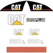 Decal Sticker Set CAT 325C L Digger Excavator Decal Set