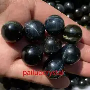100pc Wholesale Natural blue Tiger’s Eye Jasper Ball Quartz Crystal Sphere 17mm+