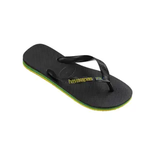 Havaianas 哈瓦仕 男女鞋 拖鞋 夾腳拖 國旗 黑 Brasil Layers 4140715-0090U