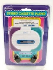 Vintage 1990's Youthtronics Stereo Cassette Player with Headphones NOS YEP-208
