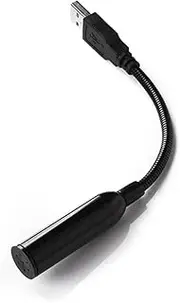 BRIGHTFUFU Mini Microphone for Flexible Neck Omnidirectional Clarity for Laptop and Desktop Use Computer Microphone Black for Home Gaming and Streaming
