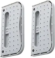 HYTROVE 2Pcs Wall Mounted Foldable Shoes Storage Rack Sticky Shoes Holder for Sneakers Slippers Sandals Space Saving Organizer for Home Grey