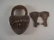 Winchester Heart PADLOCK LOCK AND KEYS MINi