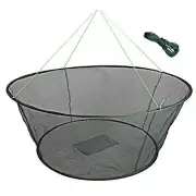 Foldable Fishing Net Hand Top Dia:31.5" Bottom Dia:23.62" Heights:9.84" Green