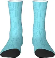 [EdWal] Soft badge print Moisture Wicking Socks Sports Socks for Men and Women Warm thermal Boot Hiking Socks