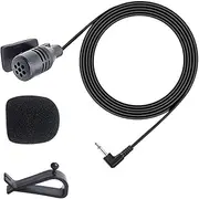 Mijradge 2.5mm Microphone Assembly Mic for Car Vehicle Head Unit GPS DVD Audio Stereo Radio Receiver Portable External Microphone with 3m Plug and Play Cable Compatible with Pioneer