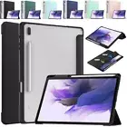 For Samsung Galaxy Tab S10 S9 FE S8 S7 Plus Smart Flip Case Pencil Holder Cover