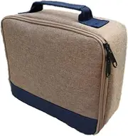 CRSUSUKJ Cable Organiser Bag, Electronic Bag Organiser, Projector Bag, Portable Bag for Mini Projector, Projector Bag, Compatible with Most Projectors, Projectors and Accessories