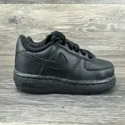 Nike Air Force 1 Low 06 TD Triple Black Sneakers Shoes Size 4.5C 314194-009