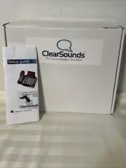 Clear Sounds A1600 Dect Amplified Deluxe Big Button Phone w/ Extra Handset