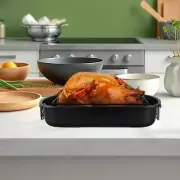 Roasting Pan with Rack Chicken Roaster Oven Baking Tray