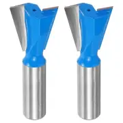2pcs Dovetail Router Bit 1" Diameter 1/2" Shank Dovetail Joint Bit