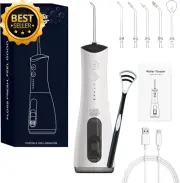 Weta Water Flosser Cordless 300ml 4 Modes IPX7 50-Day Battery Braces Travel