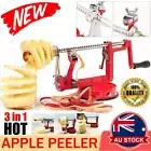 3 in 1 Kitchen Tool Apple Peeler Slinky Machine Fruit Cutter Slicer Corer Red AU