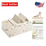 Large Foldable Baby Play Mat 78"x70" - BPA-Free XPE Foam for Indoor & Outdoor