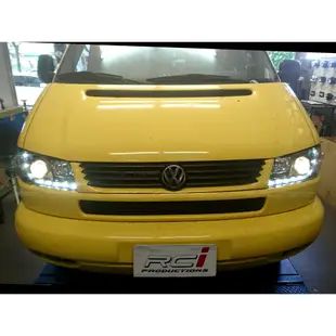 SONAR 福斯 VW T4 1997-2002 LED DRL 日行燈 單近 魚眼 大燈組