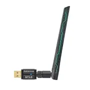 Long Range Bluetooth 5.4 Adapter for PC Wireless USB Dongle w/ 5dBi Antenna