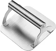 LOORGVEL 1Pc Durable Burger Press Tool for Meat Preparation Practical Kitchen Accessory for Shaped Patties for BBQ and Grilling Silver Finish