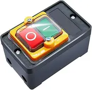 SUIOPPYUW Push Button On-Off Switch Portable Dustproof High Conductivity Copper Contactor Factory Equipment Bench Drill Switches
